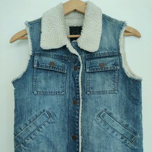 Calvin Klein Denim Vest with Lining Size Small